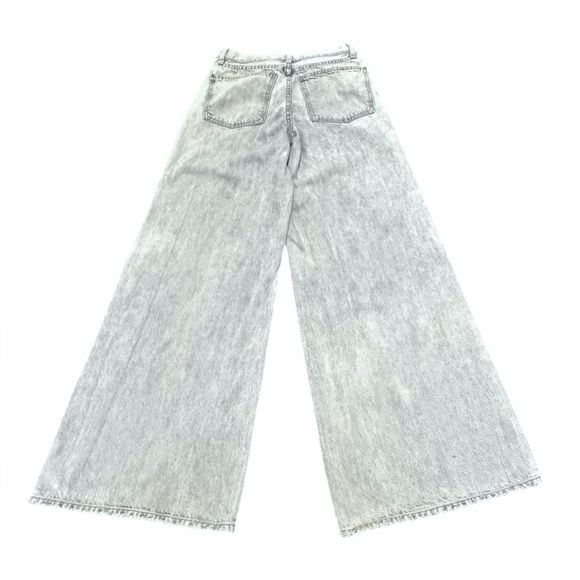 TWP Tiny Dancer Wide Leg Jeans Light Acid Wash Women's Size 25 - Picture 3 of 8